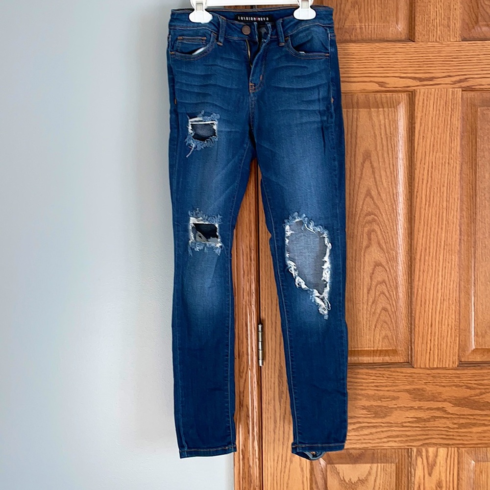 Stretched Ripped skinny jeans from Fashion Nova